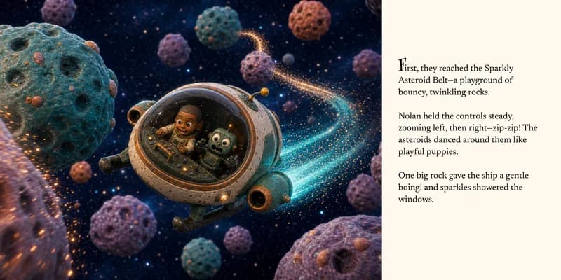 Spread: the Sparkly Asteroid Belt